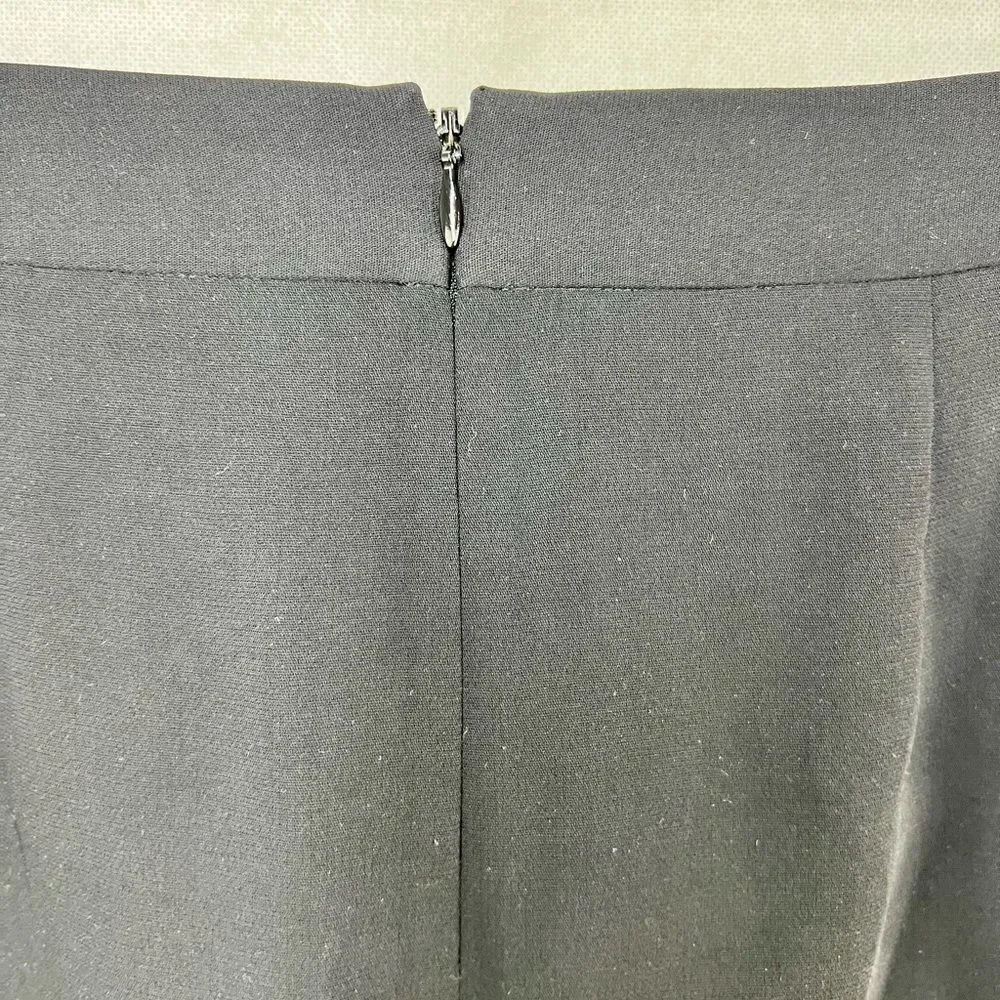 Madewell Black Lace Up Crepe Mini Skirt